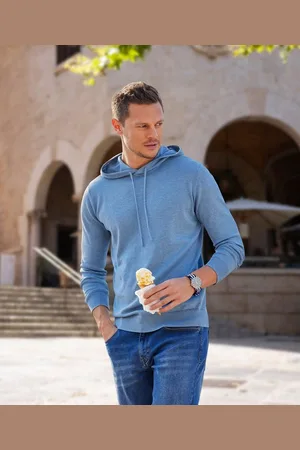 H.I.S Strickpullover mit Kapuze, Regular Fit, Pullover mit Rundhals, Feinstrick, Baumwollmischung
