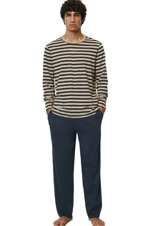 Marc O’ Polo Pyjama Mix & Match Cotton (Set, 2 tlg) mit Markenlogo auf der Brust