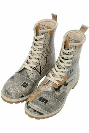 Dogo Damen Boots There You Are Vegan Damen Boots / female Schnürboots Vegan