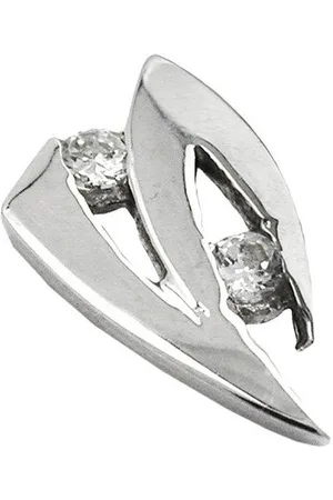 GALLAY Kettenanhänger Anhänger 10x6mm mit Zirkonias 9Kt Weißgold (1-tlg) - Verkäufer: Cats Collection