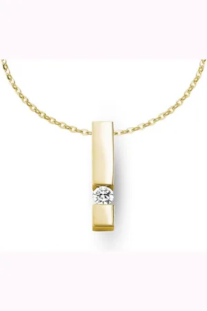 adam & eve Goldkette Halskette 585/- mit 0.10ct Brillant Gelbgold 0.10 ct. - Verkäufer: Schmuck u. Trauringe