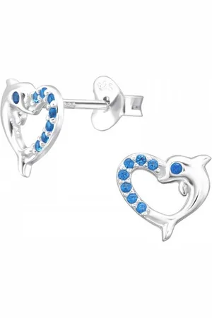 ALEXANDER YORK Paar Ohrstecker HERZ DELFIN, 2-tlg., 925 Sterling Silber - Verkäufer: