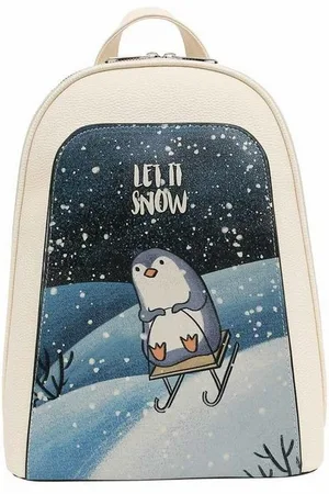 Dogo Tagesrucksack Tidy Bag Let It Snow Damen Rucksäcke (Fashion) / Neutral