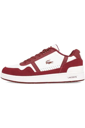 Lacoste T-Clip 223 3 SMA Herren White Burgundy Sneaker - Verkäufer: Schuhdealer