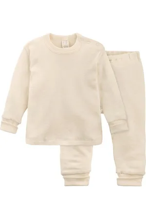 hessnatur Pyjama aus Bio-Baumwolle mit Merinowolle und Seide (2 tlg) - Verkäufer: