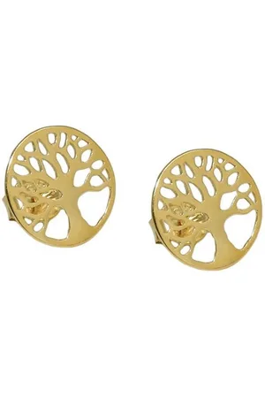 GALLAY Paar Ohrstecker Ohrring 10mm Lebensbaum filigran glänzend 9Kt GOLD (1-tlg) - Verkäufer: Cats Collection