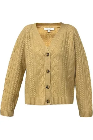 Blue Sportswear Strickjacke Haven Cardigan Zopfmuster Strickjacke aus Wolle in Creme o. Senfgelb - Verkäufer: Juneberry.eu