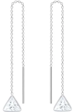ALEXANDER YORK Paar Ohrhänger Kette mit DREIECK ZIRKONIA weiß, 2-tlg., 925 Sterling Silber - Verkäufer: