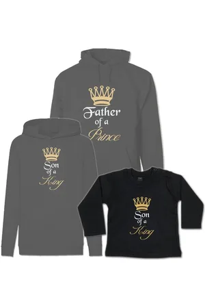 G-graphics Kapuzenpullover Father of a Prince & Son of a King (Familienset, Einzelteile zum selbst zusammenstellen) Kinder & Erwachsenen-Hoodie & Baby Sweater - Verkäufer: