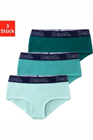 Bench Panty (Packung, 3-St) mit kontrastfarbigem Webbund