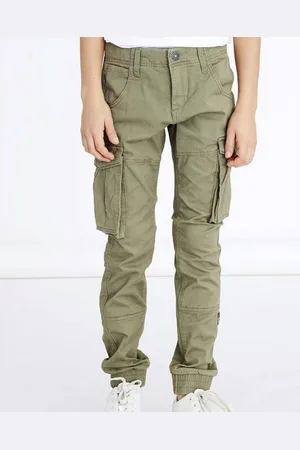 NAME IT Cargohose NITBAMGO (1-tlg) Cargotaschen, verstellbarer Bund, Bündchen am Beinende - Verkäufer: Familiennestkindermode