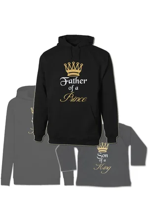 G-graphics Kapuzenpullover Father of a Prince & Son of a King (Familienset, Einzelteile zum selbst zusammenstellen) Kinder & Erwachsenen-Hoodie & Baby Sweater - Verkäufer: