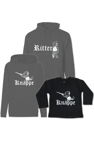 G-graphics Kapuzenpullover Ritter & Knappe (Familienset, Einzelteile zum selbst zusammenstellen) Kinder & Erwachsenen-Hoodie & Baby Sweater - Verkäufer: