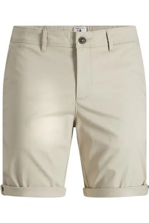 JACK & JONES Shorts JPSTBOWIE JJSHORTS SOLID SA SN JNR (1-tlg., Gürtelschlaufen) weich, schlank, elastisch - Verkäufer: Familiennestkindermode