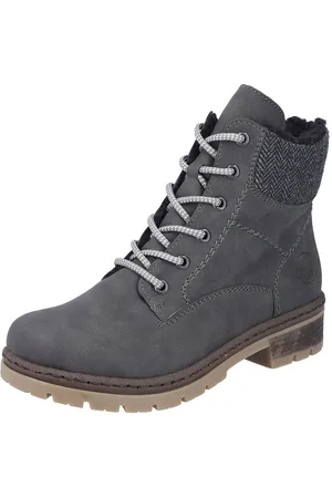 Rieker Winterstiefelette, Schnürboots, Stiefelette, Blockabsatz, mit Innen-Reißverschluss