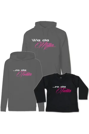 G-graphics Kapuzenpullover Wie die Mutter & so die Tochter (Familienset, Einzelteile zum selbst zusammenstellen) Kinder & Erwachsenen-Hoodie & Baby Sweater - Verkäufer: