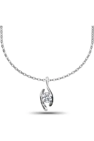adam & eve Goldkette Halskette 585/- mit 0.25ct Brillant Weißgold 0,25 ct. - Verkäufer: Schmuck u. Trauringe
