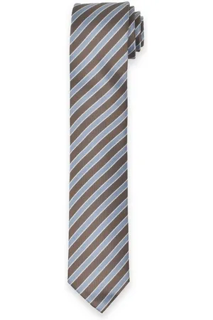 Marvelis Krawatte Krawatte - Gestreift - Hellblau/Braun - 6,5 cm - Verkäufer: Feehm