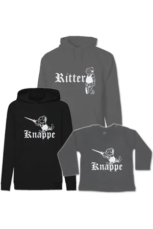 G-graphics Kapuzenpullover Ritter & Knappe (Familienset, Einzelteile zum selbst zusammenstellen) Kinder & Erwachsenen-Hoodie & Baby Sweater - Verkäufer: