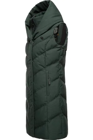 Ragwear Steppweste Natalka Vest stylische, gesteppte Winterweste mit gefütterter Kapuze