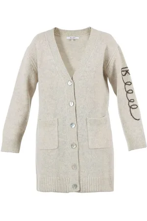 Blue Sportswear Longstrickjacke Carlton Cardigan Long Strickjacke aus Wolle in Creme oder Braun - Verkäufer: Juneberry.eu