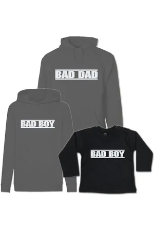 G-graphics Kapuzenpullover Bad Dad & Bad Boy (Familienset, Einzelteile zum selbst zusammenstellen) Kinder & Erwachsenen-Hoodie & Baby Sweater - Verkäufer: