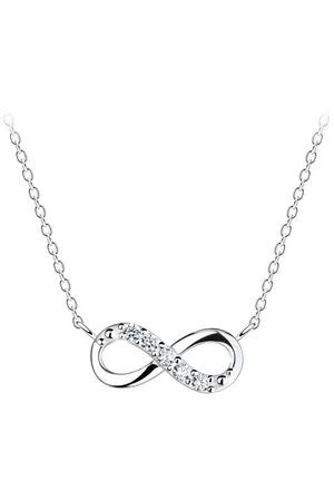 ALEXANDER YORK Kette mit Anhänger INFINITY Zirkonia, 2-tlg., 925 Sterling Silber - Verkäufer: