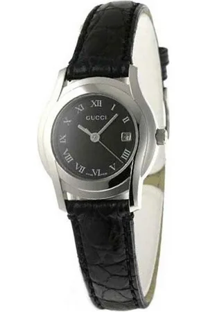 Gucci Quarzuhr YA055502, Römische Ziffern, geprägtes Lederband - Verkäufer: Gigandet