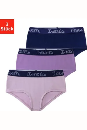 Bench Panty (Packung, 3-St) mit kontrastfarbigem Webbund