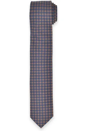 Marvelis Krawatte Krawatte - Punkte - Dunkelblau/Cognac - 6,5 cm - Verkäufer: Feehm