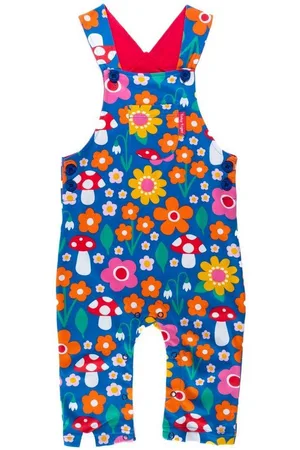 Toby Tiger Latzhose Latzhose mit Blumen Muster und Pilz Applikation - Verkäufer: GmbH