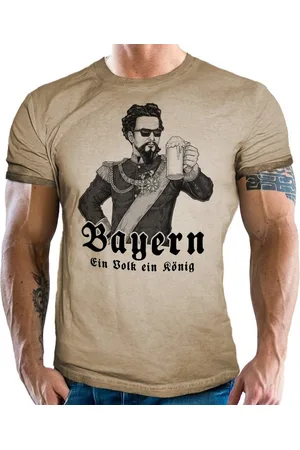 LOBO NEGRO Trachtenshirt für echte Bayern und Trachten Fans: EIN Volk EIN König - Verkäufer: RAHMENLOS®