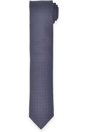 Marvelis Krawatte Krawatte - Punkte - Dunkelblau/Cognac - 6,5 cm - Verkäufer: Feehm