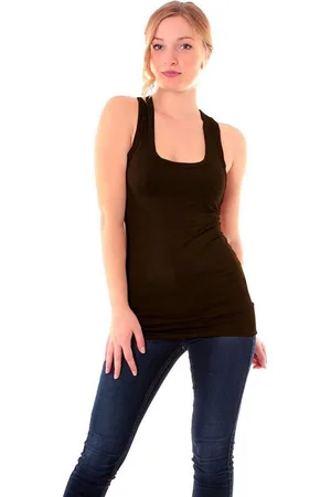 Muse Longtop Classic Tanktop Skinny Fit 8002 - Verkäufer: malito