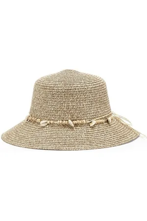 Lascana Strohhut Sommerhut mit Band mit Ziermuscheln, Strohhut