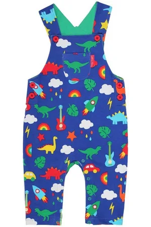 Toby Tiger Latzhose Latzhose mit Dino und Auto Print - Verkäufer: GmbH