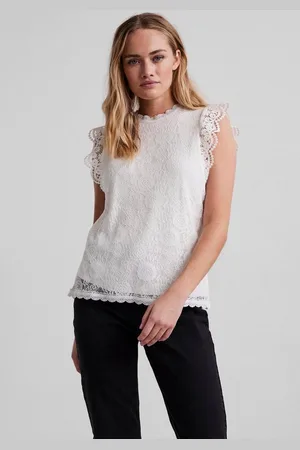 Pieces® Spitzentop PCOLLINE