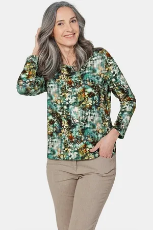 GOLDNER Print-Shirt Langarmshirt mit Druck - Verkäufer: