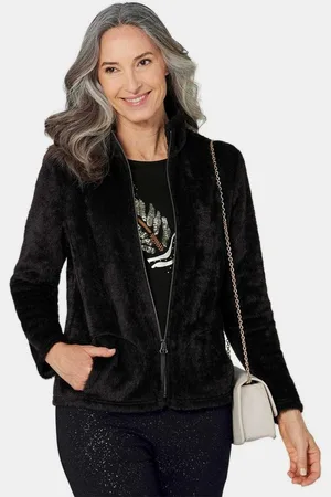 GOLDNER Outdoorjacke Kurzgröße: Teddyjacke mit Glanzeffekt Glitzereffekt - Verkäufer: