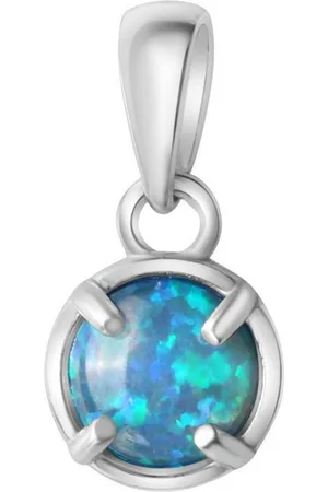 vivance collection Kettenanhänger 925/- Sterling Silber rhodiniert synth.Opal