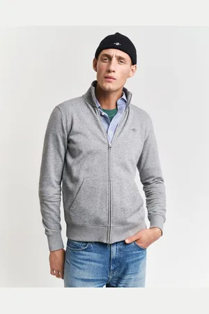 GANT Sweatjacke REG SHIELD FULL ZIP SWEAT mit Logostickerei auf der Brust