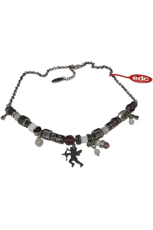 ESPRIT Collier ECNL-10028.B.45, Altsilber-Optik, viele Anhänger und Elemente - Verkäufer: Gigandet