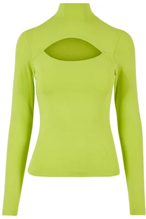 Urban classics Langarmshirt Damen Ladies Cut-Out Turtleneck Longsleeve (1-tlg)
