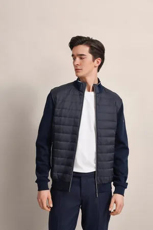 Bugatti Sweatjacke mit sportlichem Stehkragen