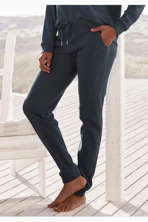 QS by s.Oliver Relaxhose Sweathose aus Ripp-Qualität mit Einrifftaschen, Loungewear