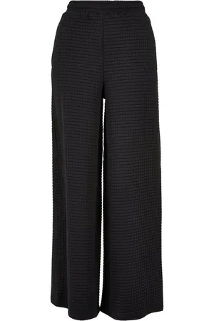 Urban classics Stoffhose Damen Ladies Quilte Wide Leg Sweat Pants (1-tlg)