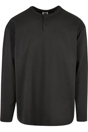 Urban classics Longsleeve Herren Organic Oversized Henley Longsleeve (1-tlg)