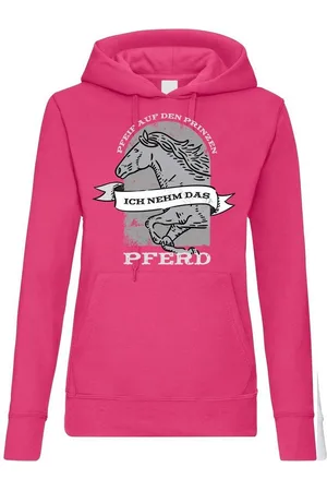 Youth Designz Kapuzenpullover "Pfeif auf de Prinzen, ich nehm das Pferd" Damen Hoodie mit lustigem Frontprint - Verkäufer: EmDa Trading GmbH