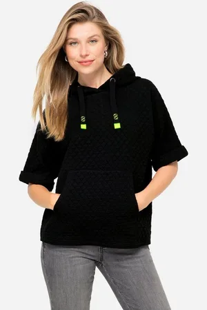 Laurasøn Sweatshirt Sweat-Pullunder Waffel-Jacquard Kapuze - Verkäufer: Popken Fashion Group