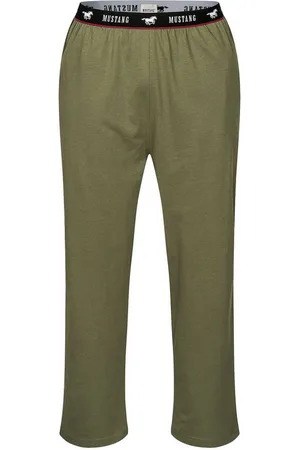Mustang Loungepants Long Pants Lounge Hose Trousers Freizeithose Schlafanzugshose roter Kontraststreifen und branding - Verkäufer: s2c GmbH